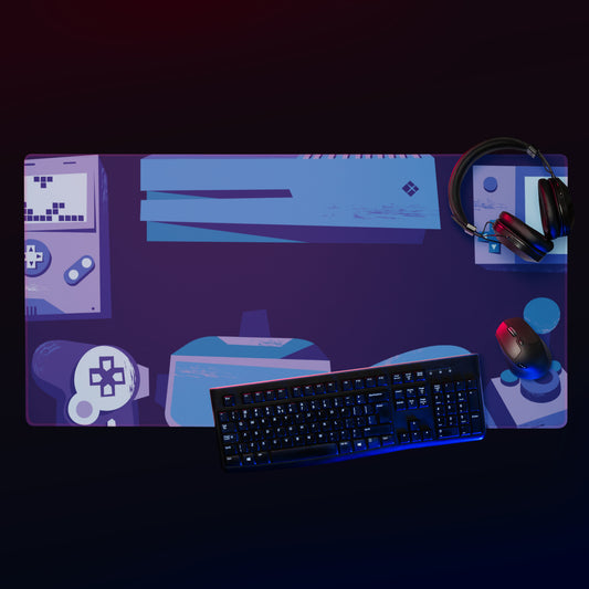 Gaming tech inspired mouse pad