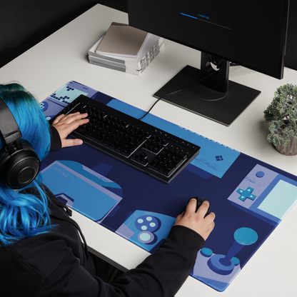 Gaming tech inspired mouse pad