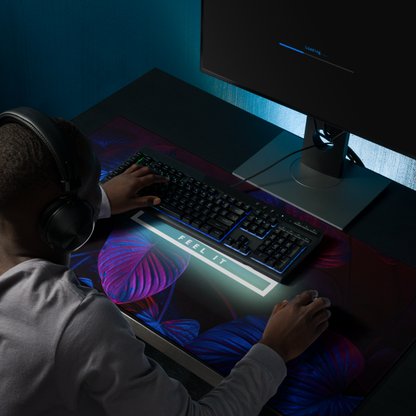 Neon Lights inspired mouse pad